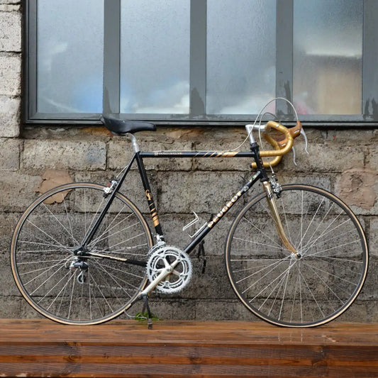 Vélo de course Vintage Peugeot noir - Taille M/L